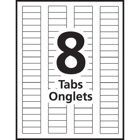 Avery Index Tabs Template